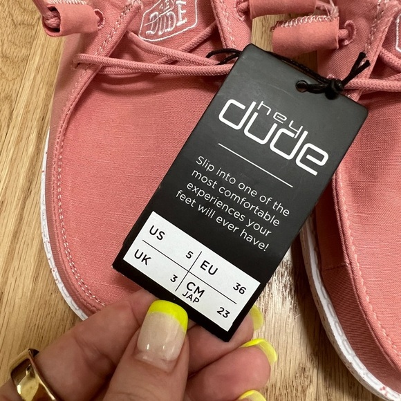 Hey Dude Wendy Slub Canvas Terracotta Womens 5 NWT - Picture 8 of 9